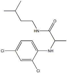 2-[(2,4-dichlorophenyl)amino]-N-(3-methylbutyl)propanamide,,结构式