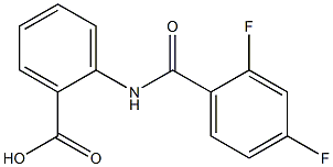 2-[(2,4-difluorobenzoyl)amino]benzoic acid,,结构式