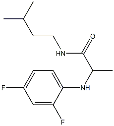 2-[(2,4-difluorophenyl)amino]-N-(3-methylbutyl)propanamide