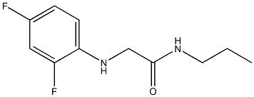 2-[(2,4-difluorophenyl)amino]-N-propylacetamide,,结构式