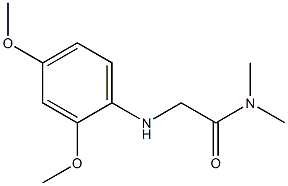 2-[(2,4-dimethoxyphenyl)amino]-N,N-dimethylacetamide 结构式