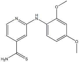 2-[(2,4-dimethoxyphenyl)amino]pyridine-4-carbothioamide,,结构式