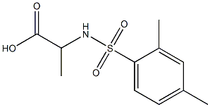 2-[(2,4-dimethylbenzene)sulfonamido]propanoic acid,,结构式