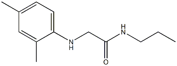 2-[(2,4-dimethylphenyl)amino]-N-propylacetamide Struktur