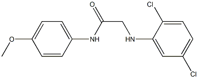 2-[(2,5-dichlorophenyl)amino]-N-(4-methoxyphenyl)acetamide Structure