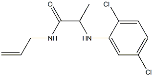 2-[(2,5-dichlorophenyl)amino]-N-(prop-2-en-1-yl)propanamide Structure