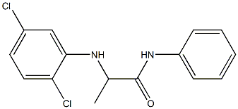 2-[(2,5-dichlorophenyl)amino]-N-phenylpropanamide,,结构式