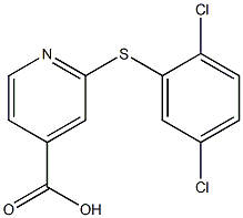 2-[(2,5-dichlorophenyl)sulfanyl]pyridine-4-carboxylic acid