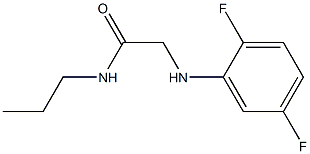 2-[(2,5-difluorophenyl)amino]-N-propylacetamide Structure