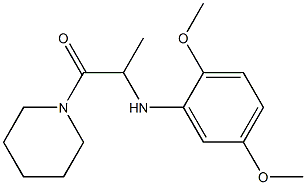 2-[(2,5-dimethoxyphenyl)amino]-1-(piperidin-1-yl)propan-1-one 结构式