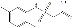 2-[(2,5-dimethylphenyl)sulfamoyl]acetic acid,,结构式