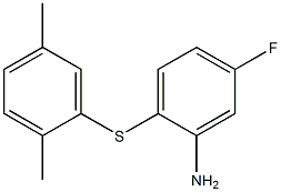 2-[(2,5-dimethylphenyl)sulfanyl]-5-fluoroaniline Structure