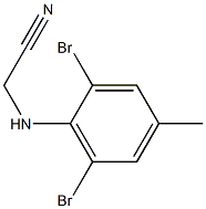 2-[(2,6-dibromo-4-methylphenyl)amino]acetonitrile Struktur