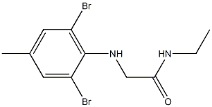 2-[(2,6-dibromo-4-methylphenyl)amino]-N-ethylacetamide Structure