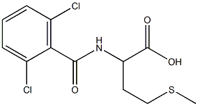 2-[(2,6-dichlorophenyl)formamido]-4-(methylsulfanyl)butanoic acid Structure