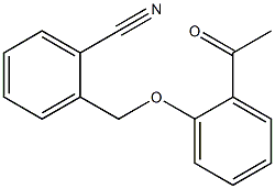 2-[(2-acetylphenoxy)methyl]benzonitrile Structure