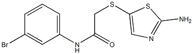 2-[(2-amino-1,3-thiazol-5-yl)thio]-N-(3-bromophenyl)acetamide Structure