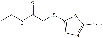 2-[(2-amino-1,3-thiazol-5-yl)thio]-N-ethylacetamide,,结构式