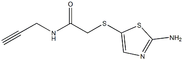 2-[(2-amino-1,3-thiazol-5-yl)thio]-N-prop-2-ynylacetamide Structure