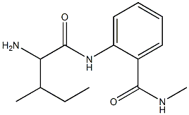 2-[(2-amino-3-methylpentanoyl)amino]-N-methylbenzamide Structure