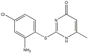 2-[(2-amino-4-chlorophenyl)sulfanyl]-6-methyl-1,4-dihydropyrimidin-4-one