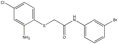 2-[(2-amino-4-chlorophenyl)sulfanyl]-N-(3-bromophenyl)acetamide