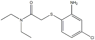 2-[(2-amino-4-chlorophenyl)sulfanyl]-N,N-diethylacetamide Structure