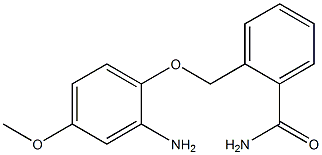 2-[(2-amino-4-methoxyphenoxy)methyl]benzamide,,结构式