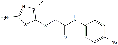  2-[(2-amino-4-methyl-1,3-thiazol-5-yl)sulfanyl]-N-(4-bromophenyl)acetamide