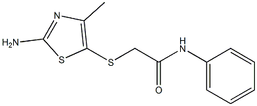 2-[(2-amino-4-methyl-1,3-thiazol-5-yl)thio]-N-phenylacetamide