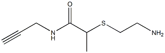 2-[(2-aminoethyl)sulfanyl]-N-(prop-2-yn-1-yl)propanamide Structure