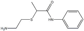 2-[(2-aminoethyl)sulfanyl]-N-phenylpropanamide 结构式