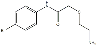 2-[(2-aminoethyl)thio]-N-(4-bromophenyl)acetamide Structure