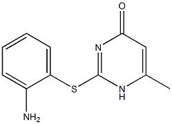 2-[(2-aminophenyl)sulfanyl]-6-methyl-1,4-dihydropyrimidin-4-one|