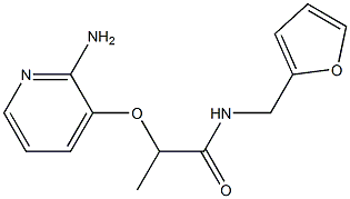 2-[(2-aminopyridin-3-yl)oxy]-N-(furan-2-ylmethyl)propanamide|