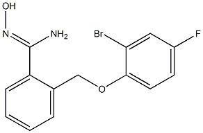 2-[(2-bromo-4-fluorophenoxy)methyl]-N'-hydroxybenzenecarboximidamide