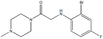 2-[(2-bromo-4-fluorophenyl)amino]-1-(4-methylpiperazin-1-yl)ethan-1-one