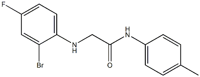 2-[(2-bromo-4-fluorophenyl)amino]-N-(4-methylphenyl)acetamide|