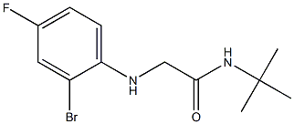 2-[(2-bromo-4-fluorophenyl)amino]-N-tert-butylacetamide|