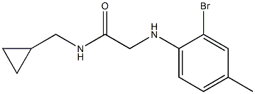  2-[(2-bromo-4-methylphenyl)amino]-N-(cyclopropylmethyl)acetamide