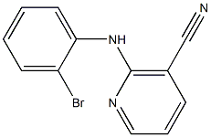 2-[(2-bromophenyl)amino]nicotinonitrile 化学構造式