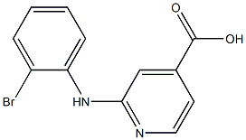 2-[(2-bromophenyl)amino]pyridine-4-carboxylic acid Structure