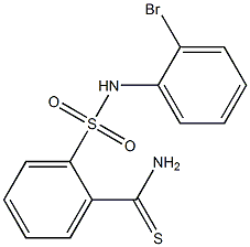 2-[(2-bromophenyl)sulfamoyl]benzene-1-carbothioamide Struktur