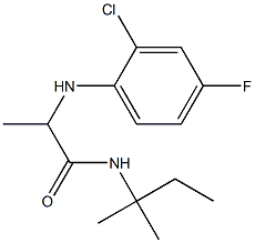 2-[(2-chloro-4-fluorophenyl)amino]-N-(2-methylbutan-2-yl)propanamide