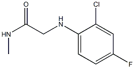  2-[(2-chloro-4-fluorophenyl)amino]-N-methylacetamide