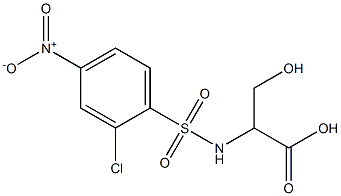 2-[(2-chloro-4-nitrobenzene)sulfonamido]-3-hydroxypropanoic acid