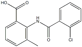 2-[(2-chlorobenzoyl)amino]-3-methylbenzoic acid,,结构式