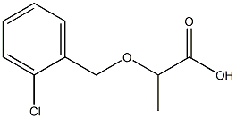 2-[(2-chlorobenzyl)oxy]propanoic acid 化学構造式