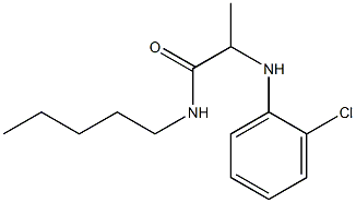  2-[(2-chlorophenyl)amino]-N-pentylpropanamide