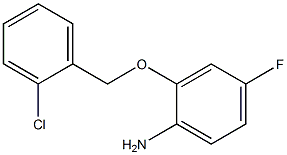 2-[(2-chlorophenyl)methoxy]-4-fluoroaniline 结构式